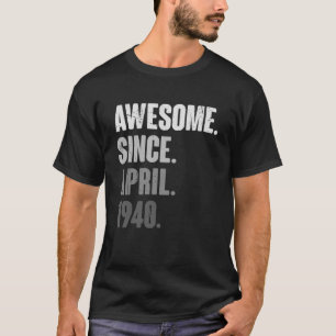 April Birthday 83rd Decoration 83 Years Old Vintag T-Shirt
