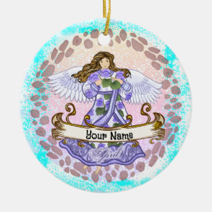 April Birthday Angel birthday custom ornaments