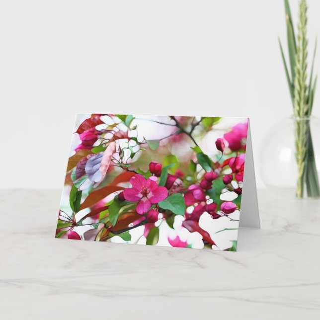 April Blossoms Greeting Card (Front)