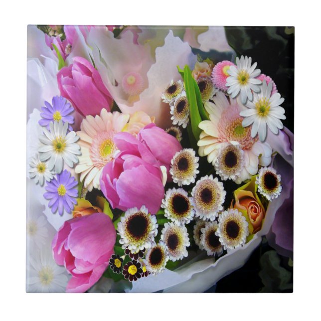 April Bouquet Tile (Front)