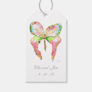 April Butterfly gift tag