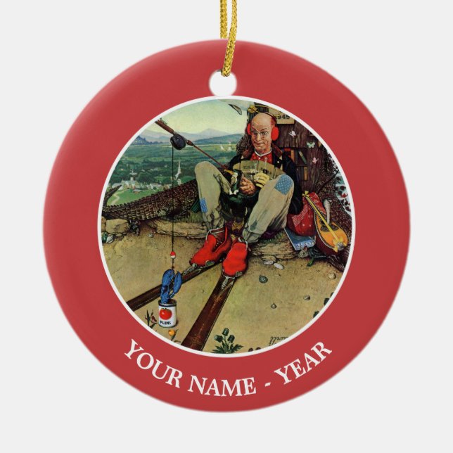 April Fool, 1945 Ceramic Ornament (Front)