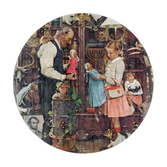 April Fool, 1948 Cutting Board (Front)