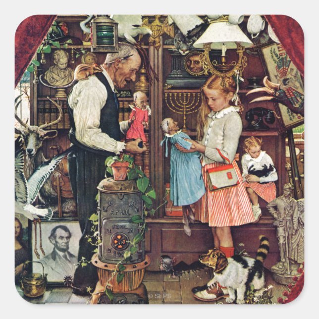 April Fool, 1948 Square Sticker (Front)