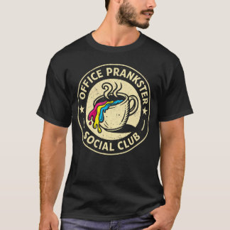 April Fool Office Prankster Social Club Retro T-Shirt