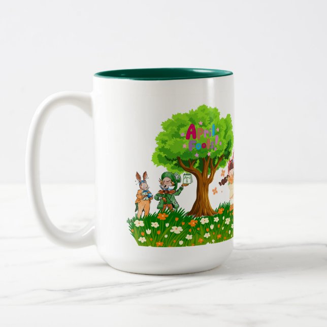April Fool’s  Two-Tone Coffee Mug (Left)