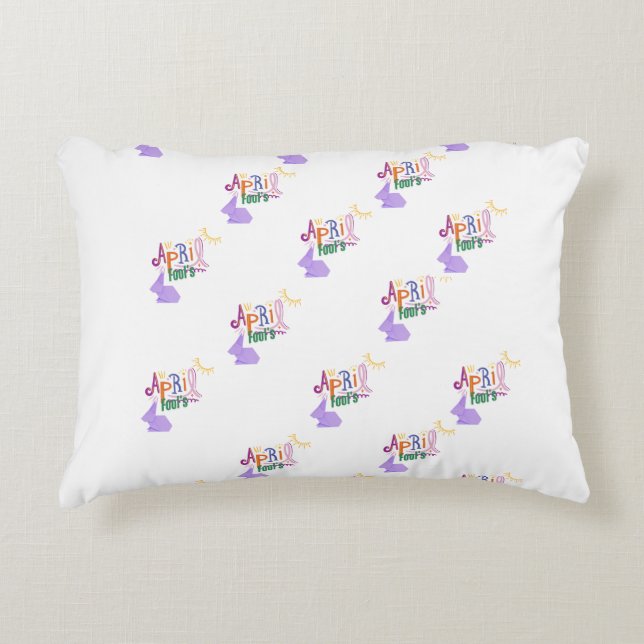 April Fools'  Accent Pillow (Front)