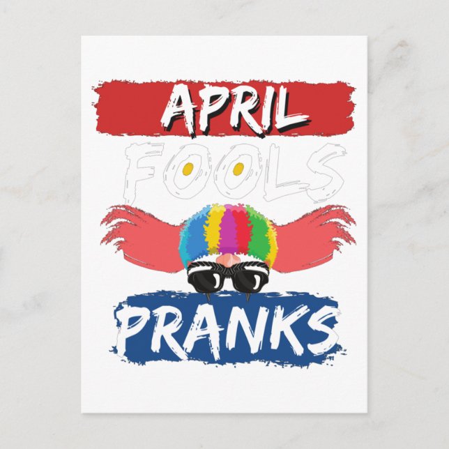 April fools Day. Holiday Postcard (Front)