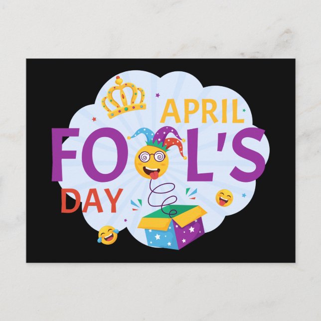 April Fool's Day Holiday Postcard (Front)