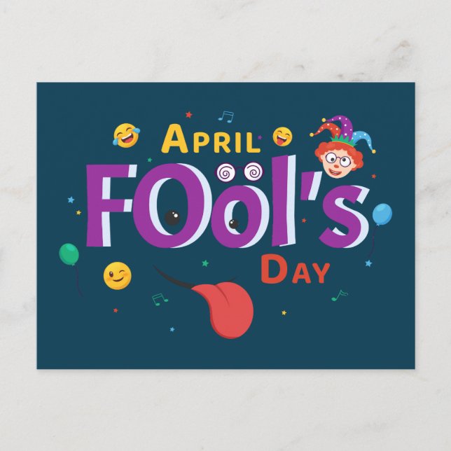 April Fool's Day Holiday Postcard (Front)