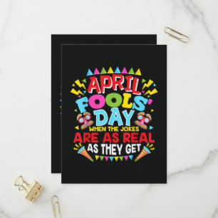 April Fools' Day Invitation Postcard
