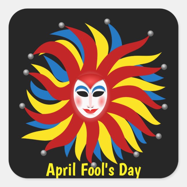 April Fool's Day of pranks Square Sticker (Front)