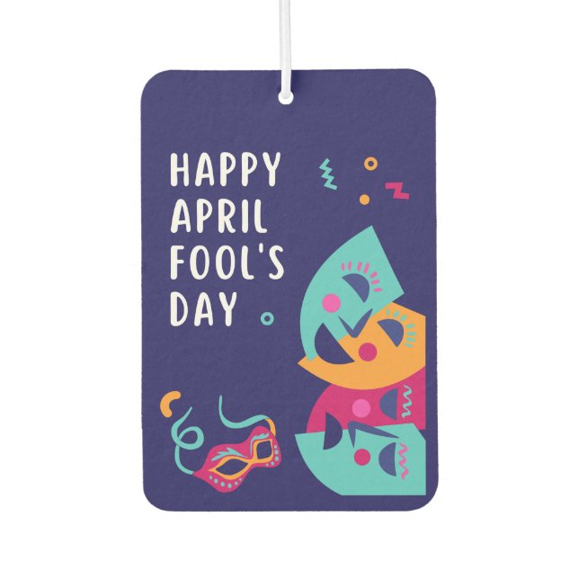  April Fool's day  Paper Plate Air Freshener (Front)