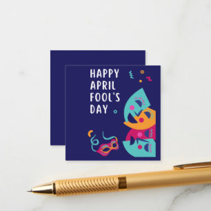  April Fool's day  Paper Plate Enclosure Card