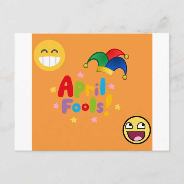 April Fools Day Postcard (Front)