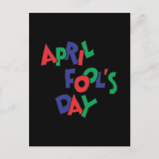 April Fools Day Postcard (Front)