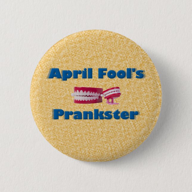 April Fool's Prankster 2 Inch Round Button (Front)