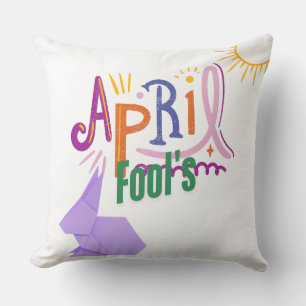 April Fool's Throw Pillow