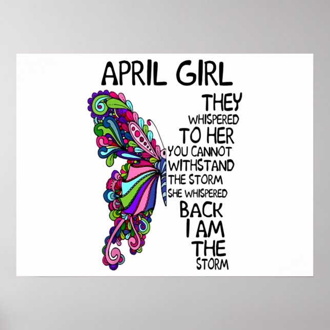 April Girl She Whispered Back I Am Storm Poster (Front)