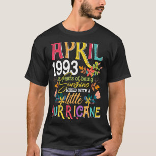 April Girls 1993 Funny 28th Birthday 28 Years Old T-Shirt