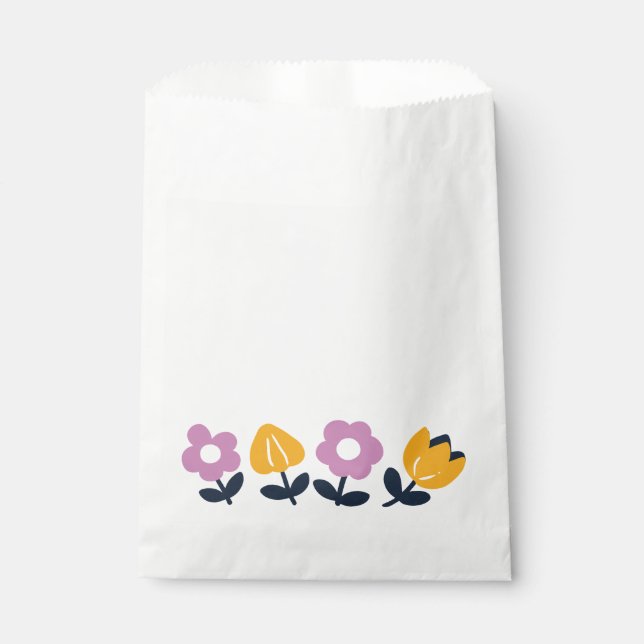April Hugs and Wet Noses – Floral Part Favour Bag (Front)
