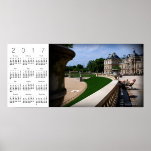 April in Paris 30 Calendar Poster 2017