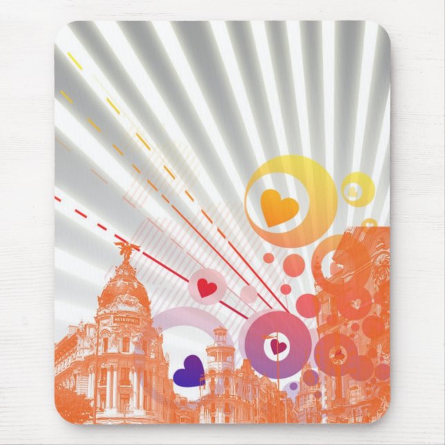 April in Paris Mouse Pad (Front)