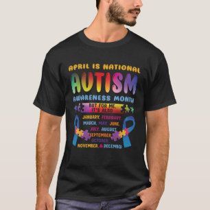 April Is National Autism Awareness Autism Mom Auti T-Shirt