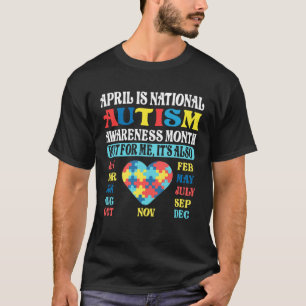 April is National Autism Awareness Month Kids Boy  T-Shirt