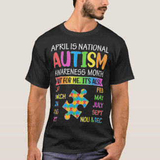 April is National Autism Awareness Month Kids Boy T-Shirt