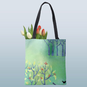 April Landscape Painting Tote Bag