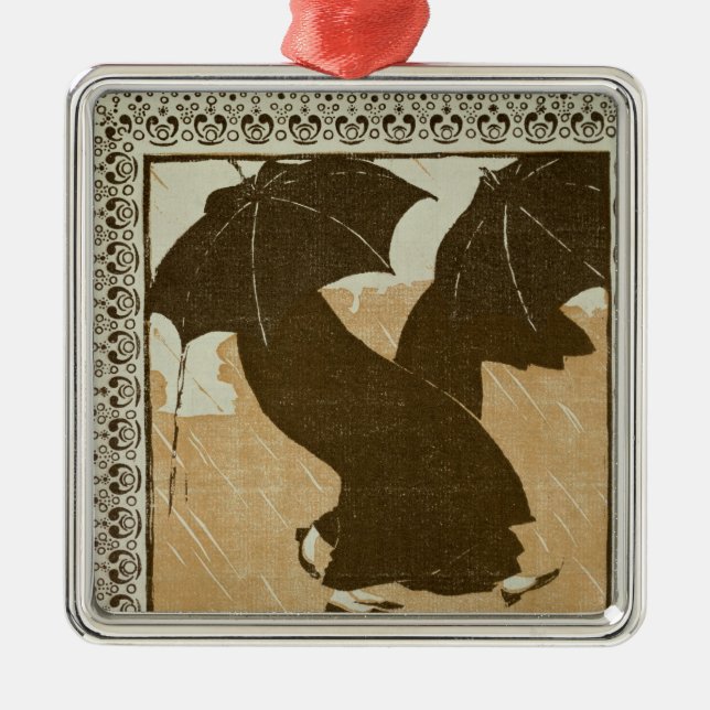 April Metal Ornament (Front)