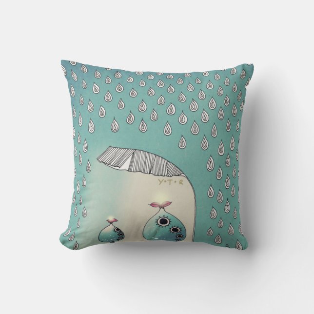 April Shower 2012 Throw Pillow (Front)