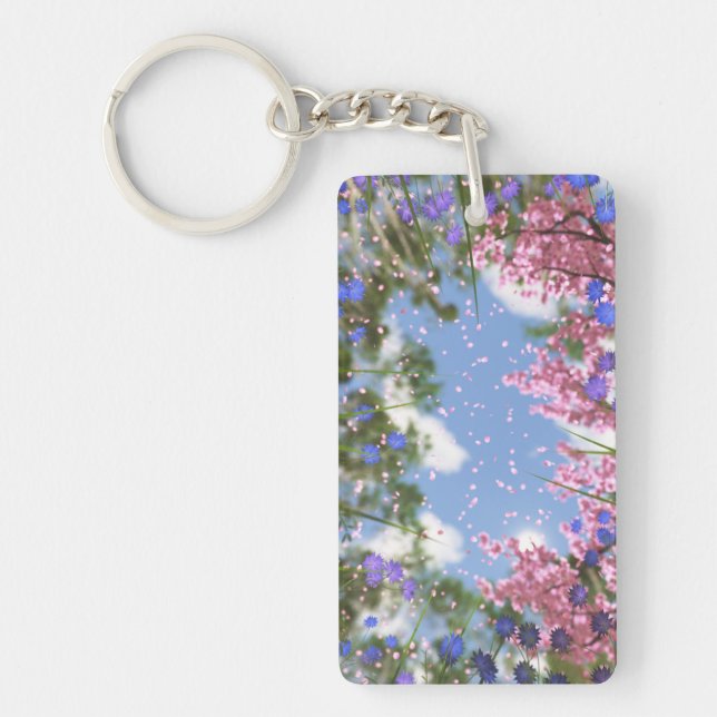 April Showers Acrylic Keychain (Front)