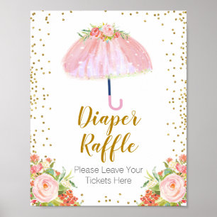 April Showers Bring May Flower Diaper Raffle Poster