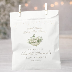 April Showers Bring May Flowers Baby Shower  Favour Bag