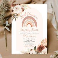 April Showers Bring May Flowers Boho Rainbow