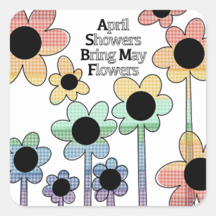 April Showers Bring May Flowers Sticker