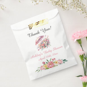 April Showers Brings May Flowers Baby Shower Favour Bag