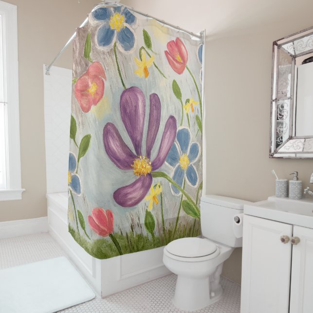 April Showers. Colourful, Abstract Floral (In Situ)