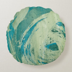 April Showers II Round Pillow