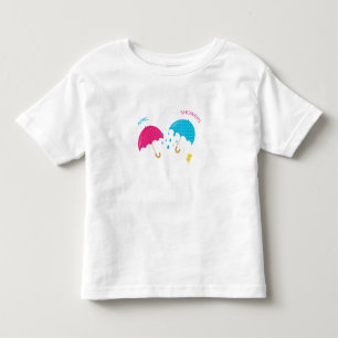 April Showers Rainy Day Umbrellas Toddler T-shirt