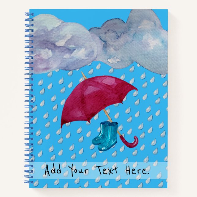 April Showers Spiral Notebook (Front)