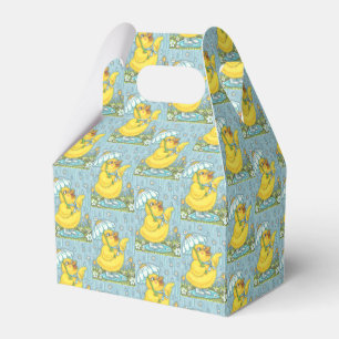 APRIL SHOWERS, SPRING EASTER CHICK GABLE FAVOR BOX
