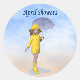 April Showers Stickers
