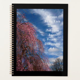 April Sky with Philippians 4:4 Planner