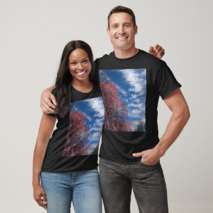 April Sky with Philippians 4:4 T-Shirt