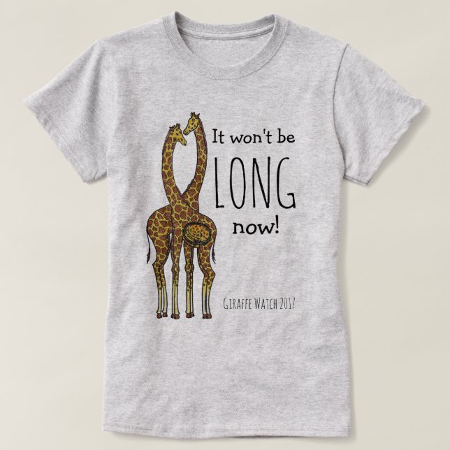 April the Pregnant Giraffe T-Shirt (Design Front)
