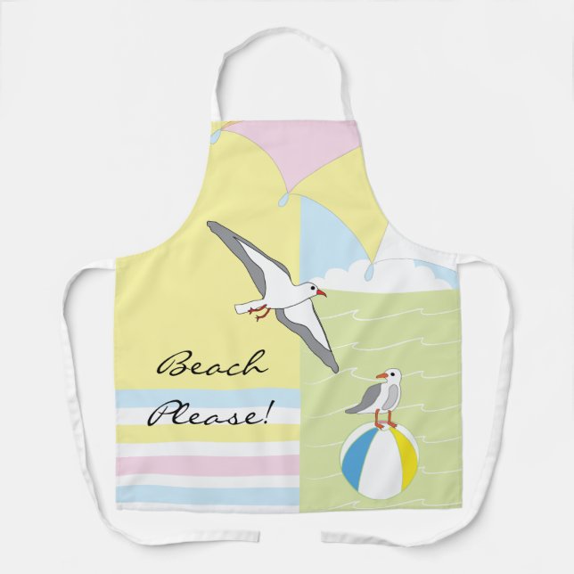 Apron Beach Please All Over Print (Front)