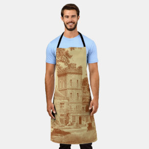 Apron - 'Capernwray Hall' (Custard/Cinnamon)
